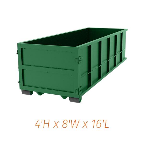 depending on availability, we can usually deliver a fifteen-yard dumpster within 24-48 hours